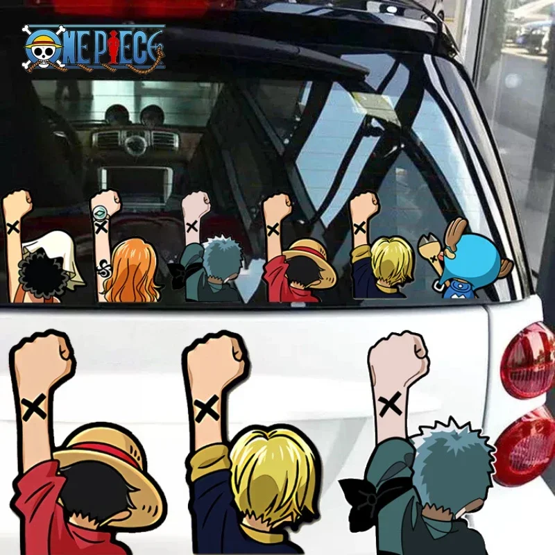 Car Accessories Japanese - Anime One Piece Car Sticker Cartoon