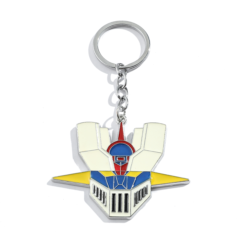 Car Accessories Girly - Anime Cartoon Warrior Robot Logo Keychain