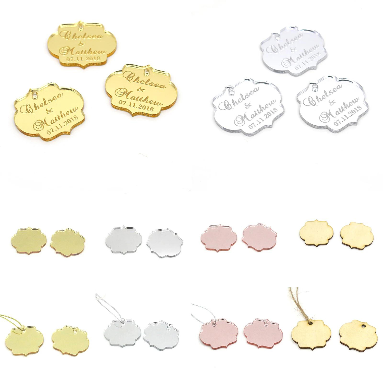 Car Accessories Girly - 20/50/100Pcs Custom Wedding Party Baby Baptism