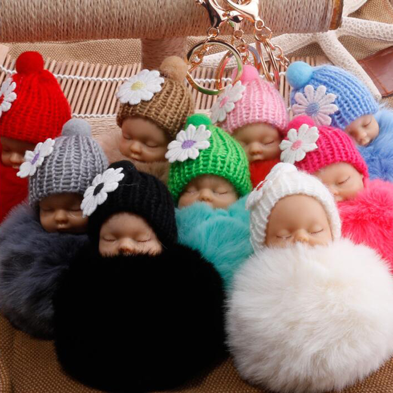 Car Accessories Girly - Kawaii Cute Baby Kid Flush Doll