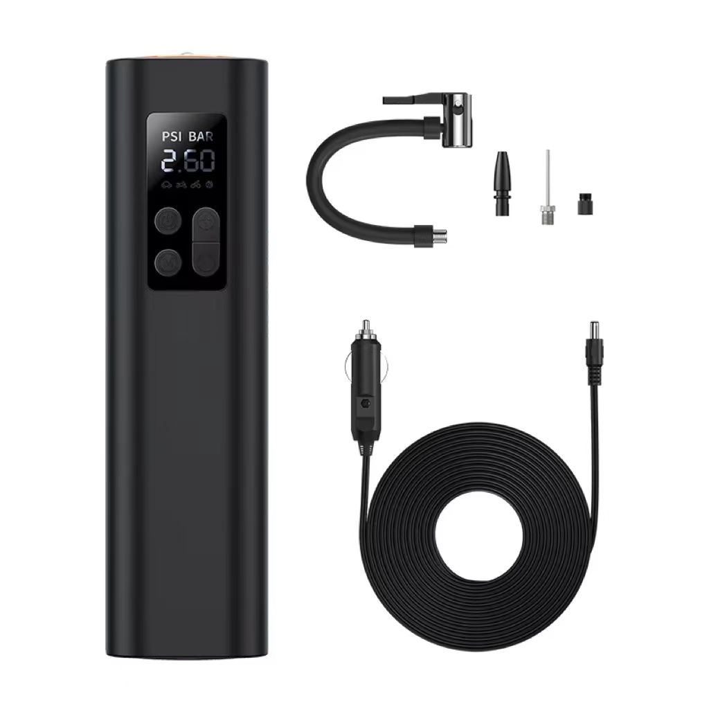 Car Portable Tire Inflator - Mini Portable ABS Plastic Wireless Digital