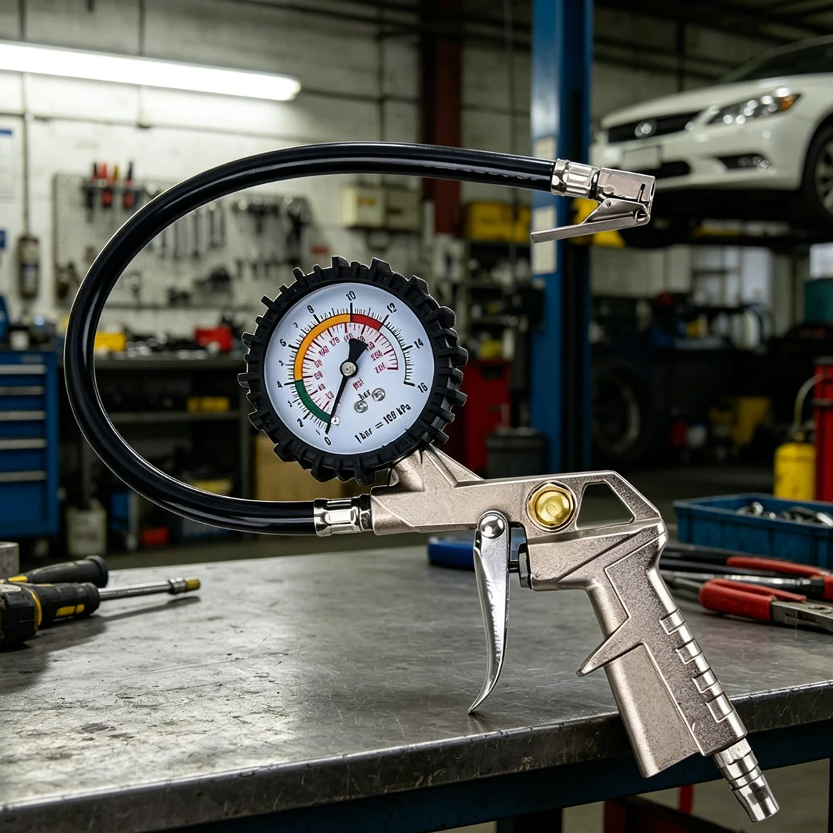 Car Accessories Job - Tyre Pumping Gun Tool Car Tire
