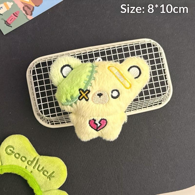 Car Accessories Girly - 1Pc Mini Cartoon Plush Bear Doll