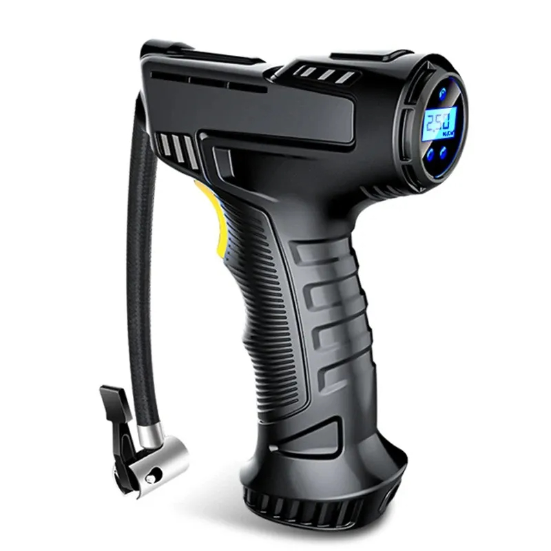 Car Portable Tire Inflator - Car Air Compressor Automatic Rechargeable Wireless/Wired