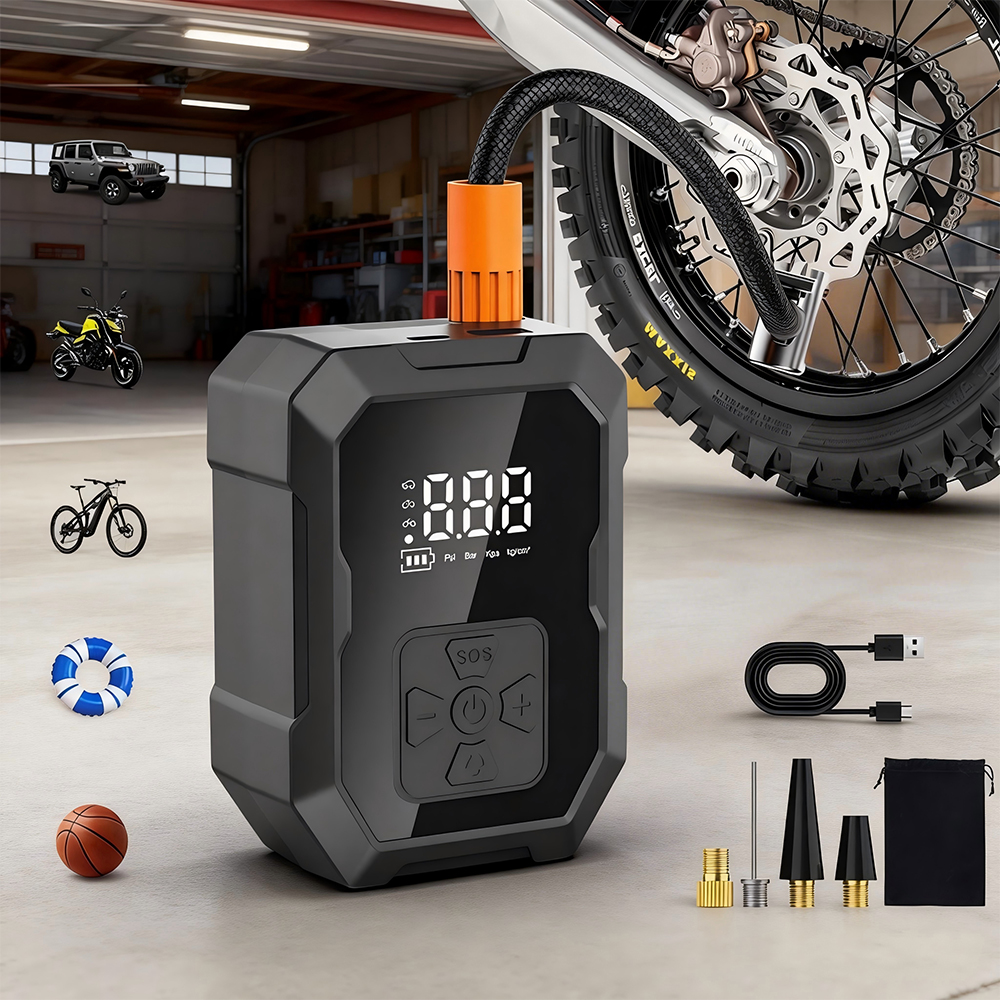 Car Portable Tire Inflator - YIJU Mini Air Pump Tire Inflator