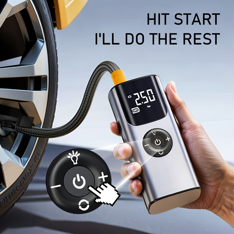 Portable Car Air Pump Tire Inf - Car Portable Tire Inflator review and price
