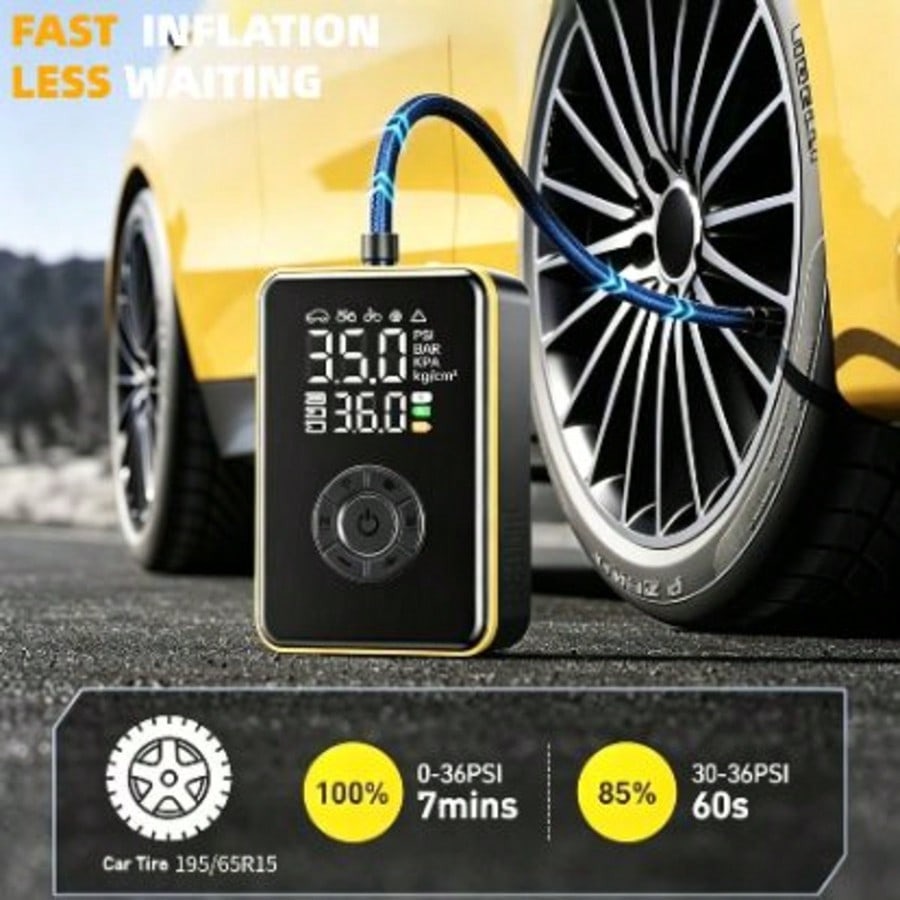Tire Inflator Portable Air Com - Car Portable Tire Inflator review and price
