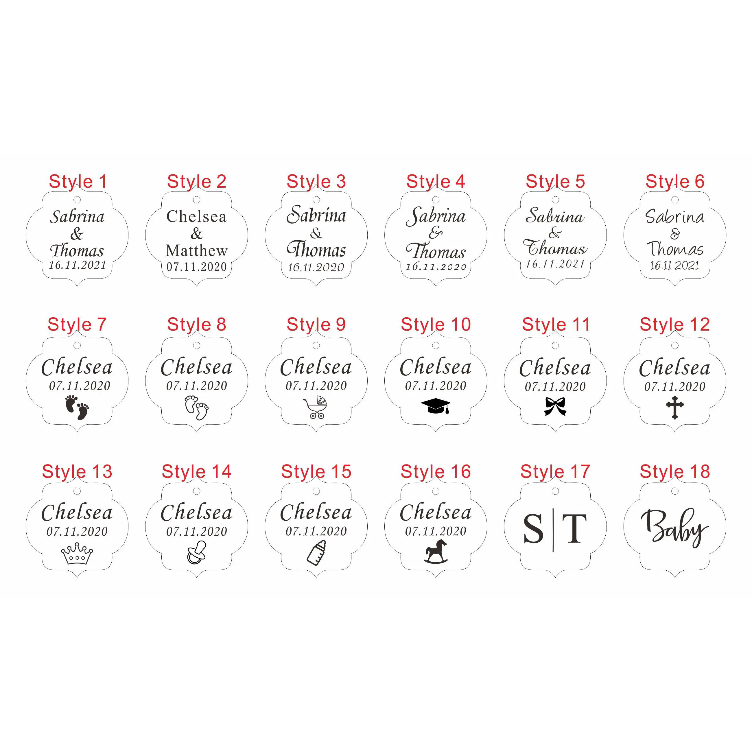 20/50/100Pcs Custom Wedding Pa - Car Accessories Girly review and price