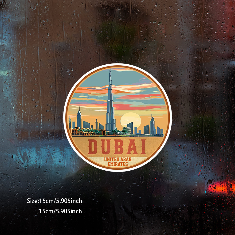 1pc Dubai UAE Souvenir Vinyl C - Car Accessories Uae review and price