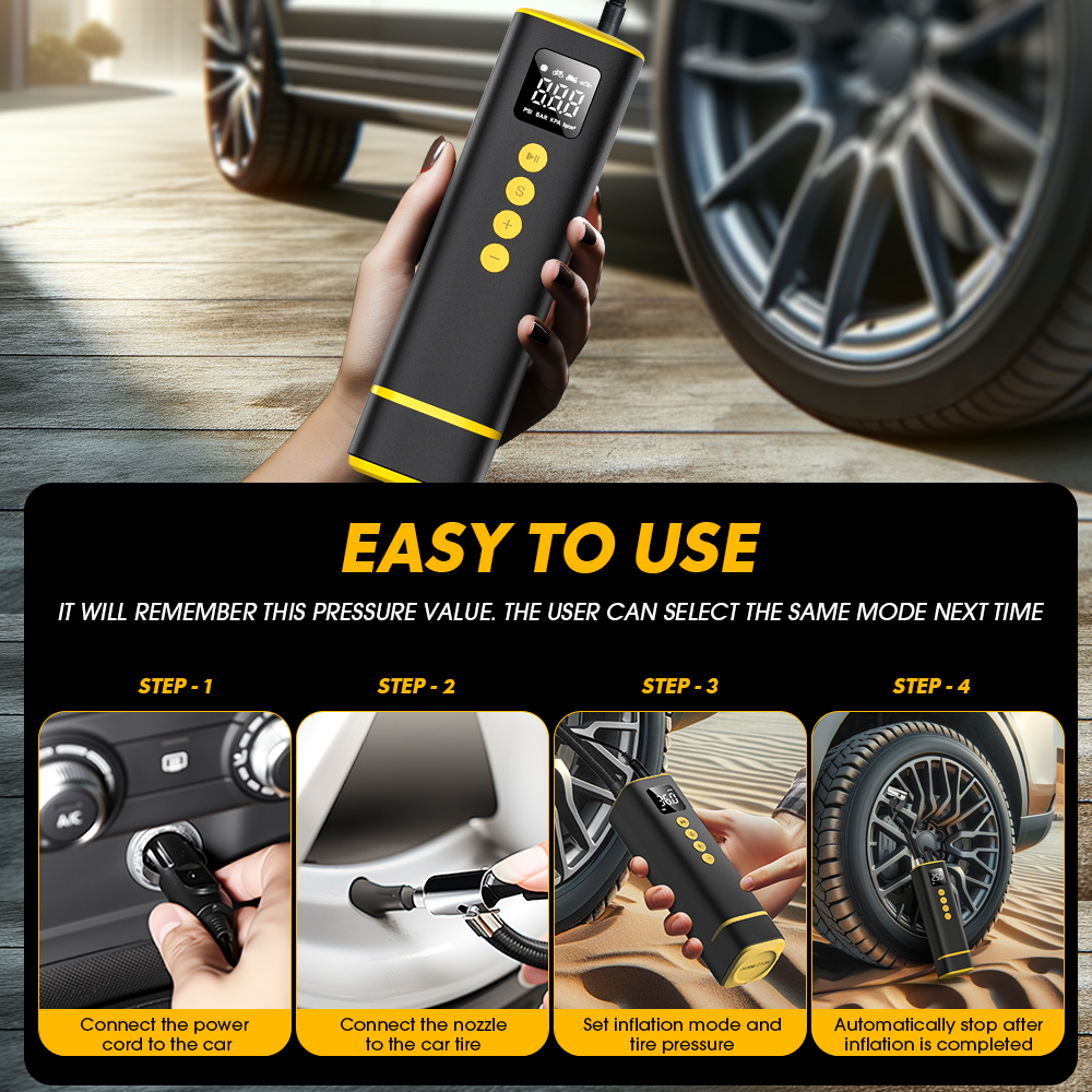 CARSUN Wired Mini Tire Inflato - Car Portable Tire Inflator review and price
