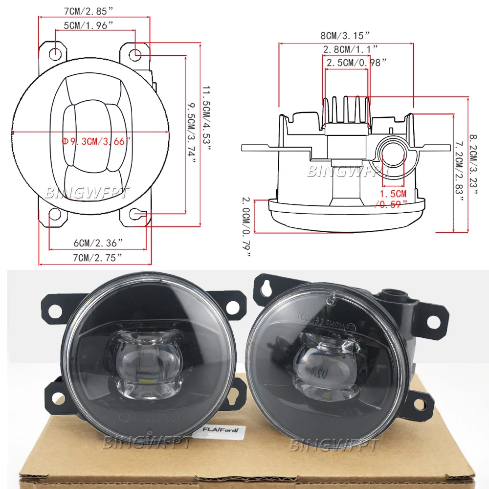 Car Led Lens Fog Lamp Assembly - Car Accessories Uae review and price