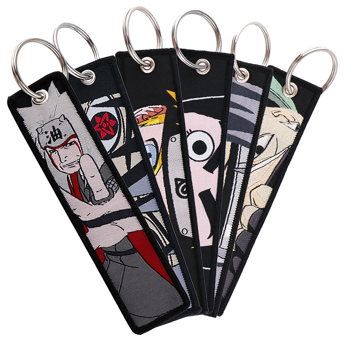Anime Embroidery Keychain Key  - Car Accessories Japanese review and price