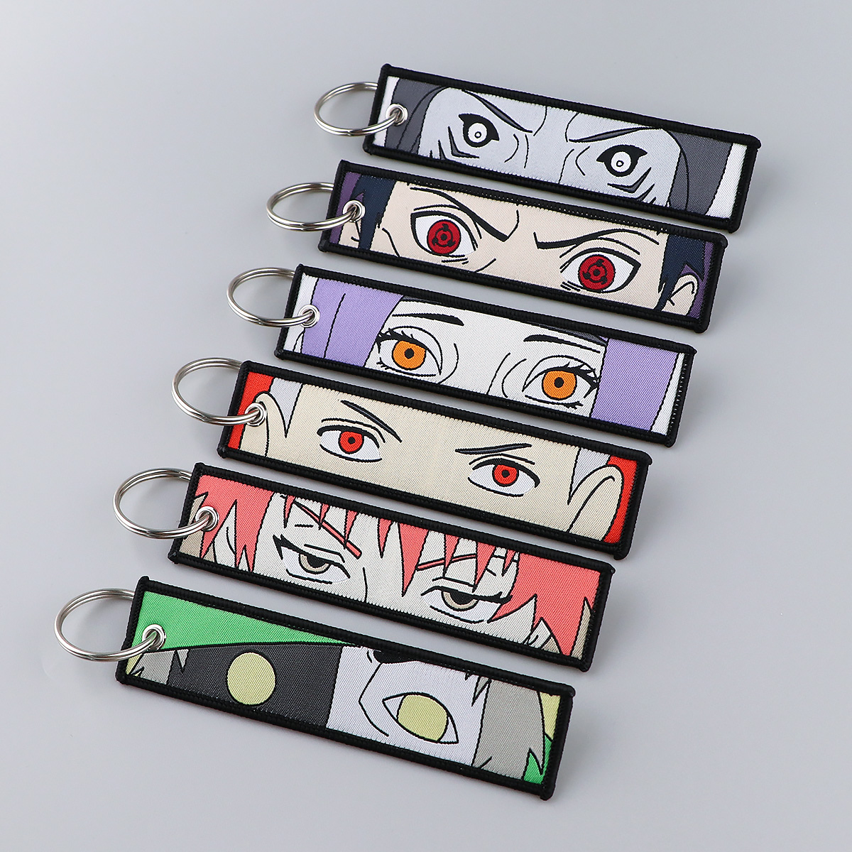 Anime Embroidery Keychain Key  - Car Accessories Japanese review and price