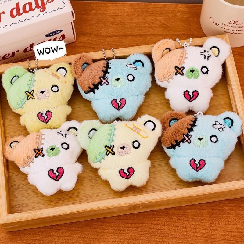 1Pc Mini Cartoon Plush Bear Do - Car Accessories Girly review and price