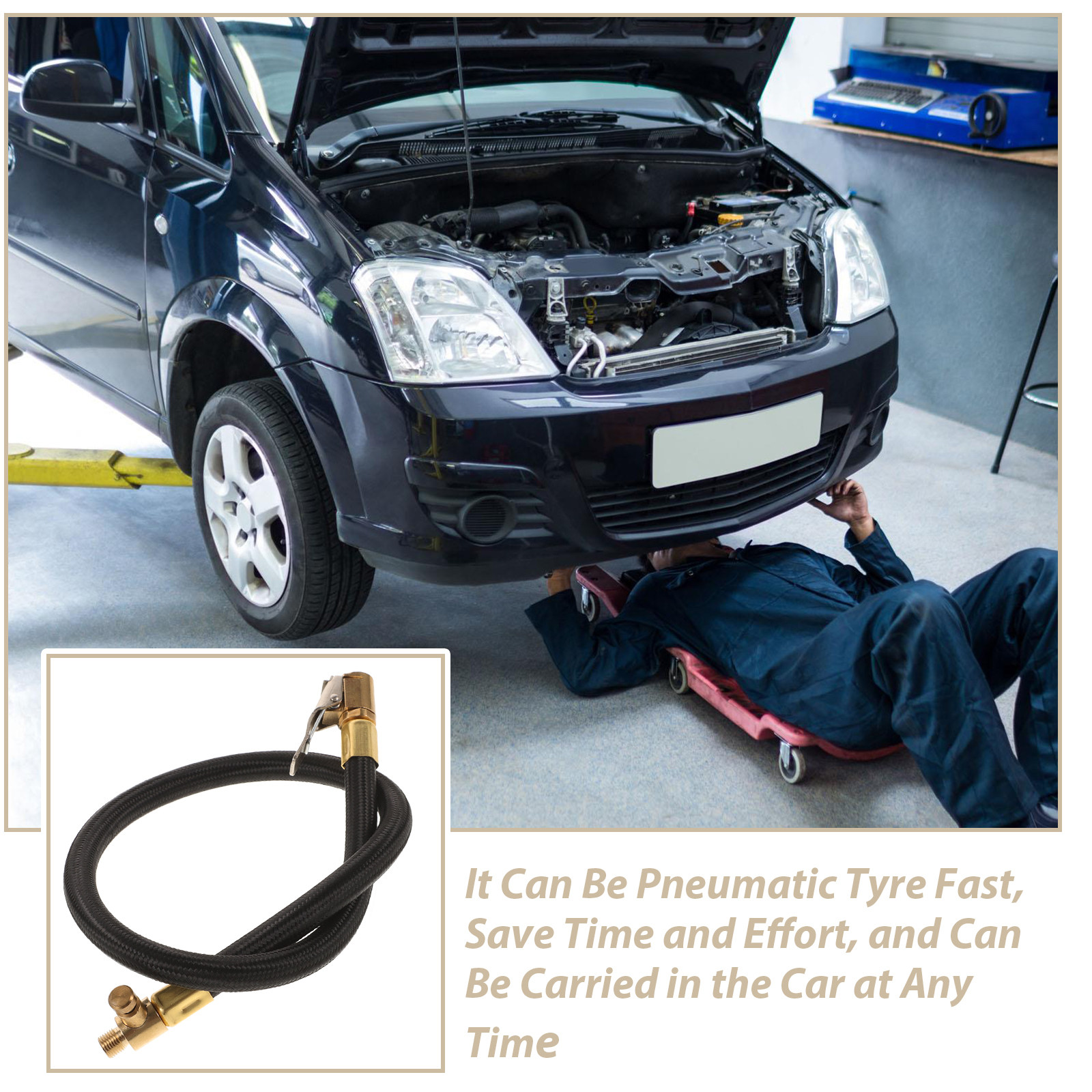 Car Air Pump Extension Tube Po - Car Portable Tire Inflator review and price