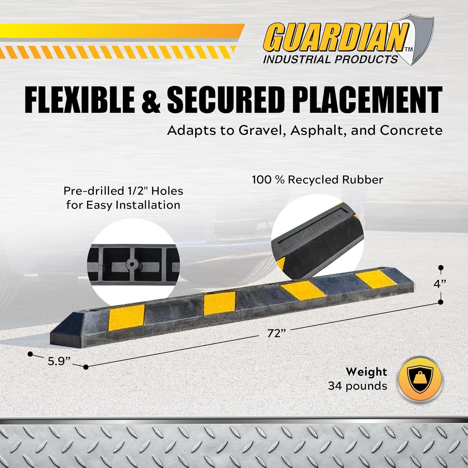 Holes, 6 Ft, Black/Yellow - Hi - Car Accessories Job review and price