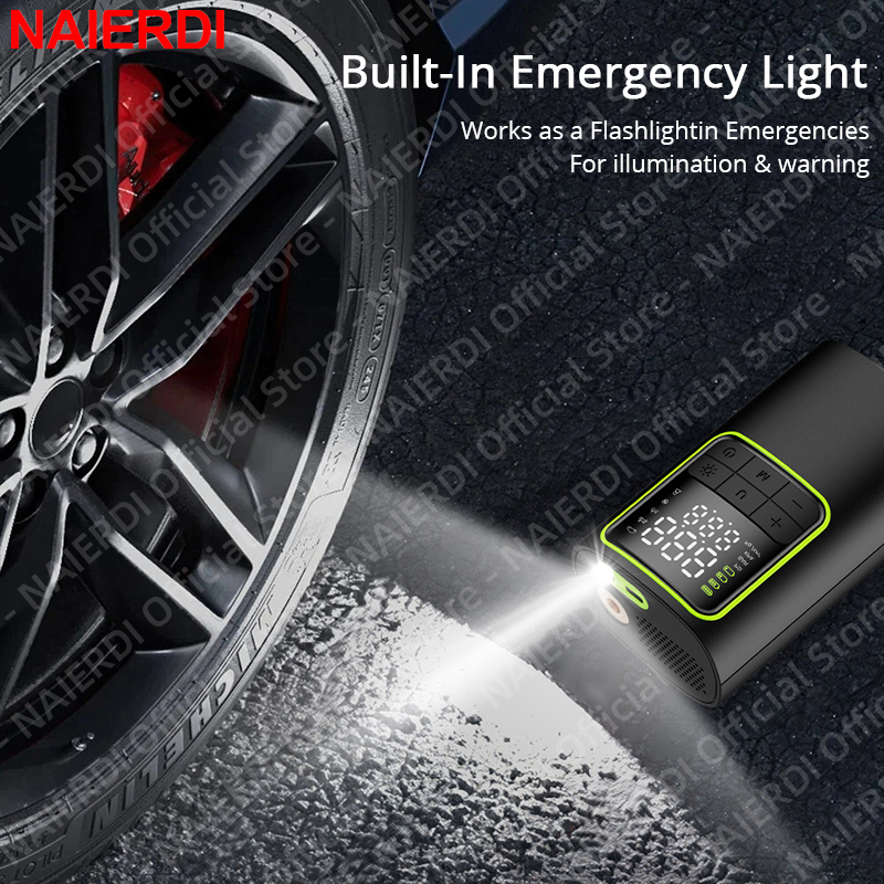 NAIERDI Portable Digital Tire  - Car Portable Tire Inflator review and price