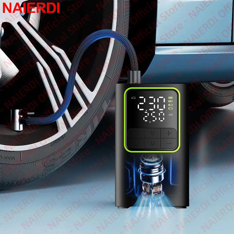 NAIERDI Portable Digital Tire  - Car Portable Tire Inflator review and price