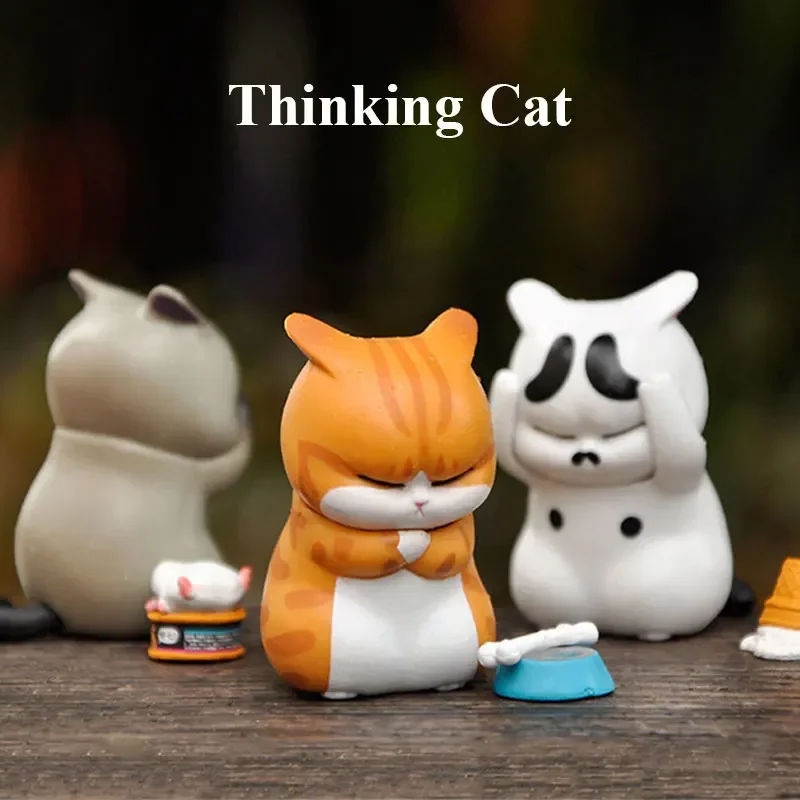 Thinking Cat Blind Box Cute An - Car Accessories Girly review and price